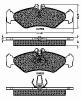Колодки тормозные дисковые задние Mercedes Sprinter, VW LT28-46